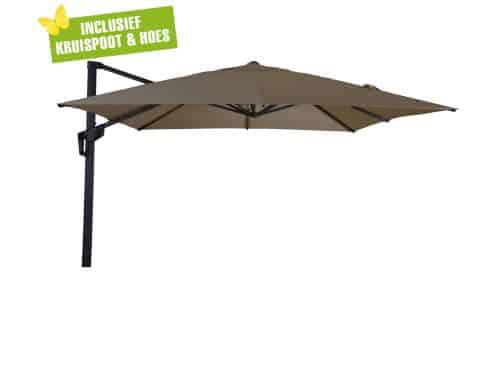 Libra zweefparasol 2,5x2,5 taupe