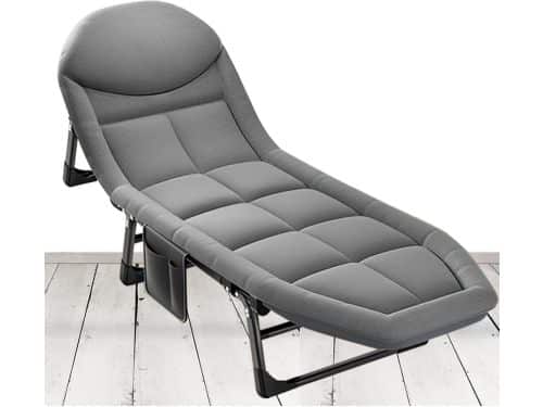 Loungestoel met matras - Ligbed buiten - Kamperen zwembad