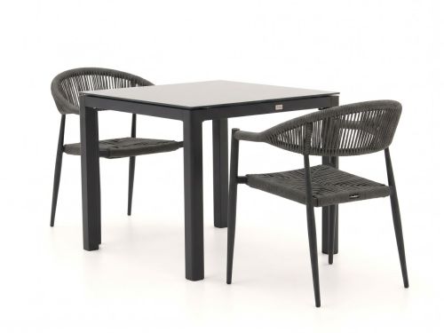 Manifesto Belpasso/La Fonte 90cm dining tuinset 3-delig stapelbaar - Laagste prijsgarantie!