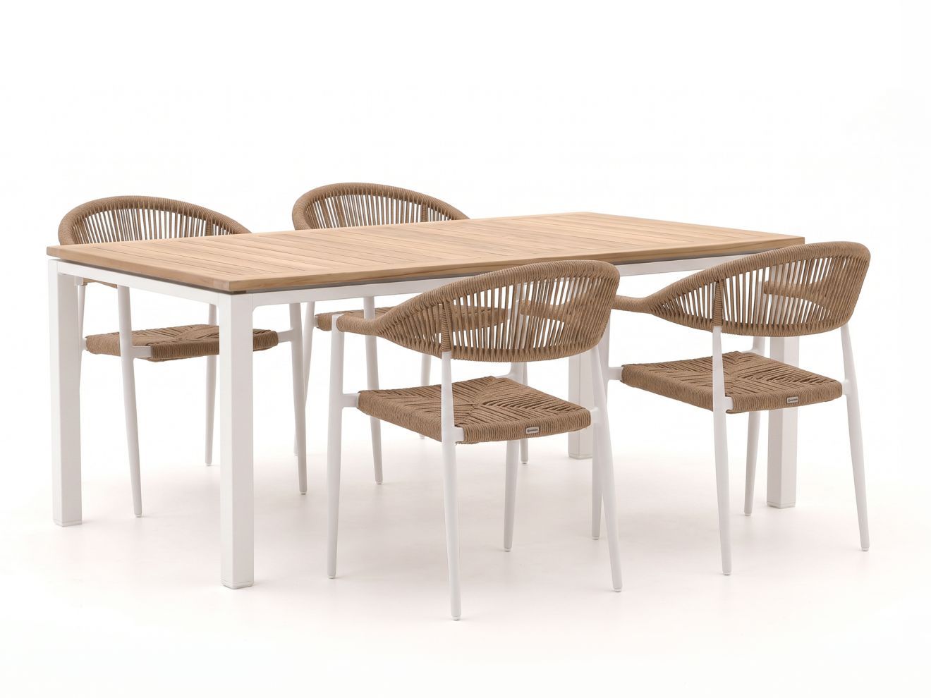 manifesto belpasso/linosa 180cm dining tuinset 5 delig stapelbaar laagste prijsgarantie!