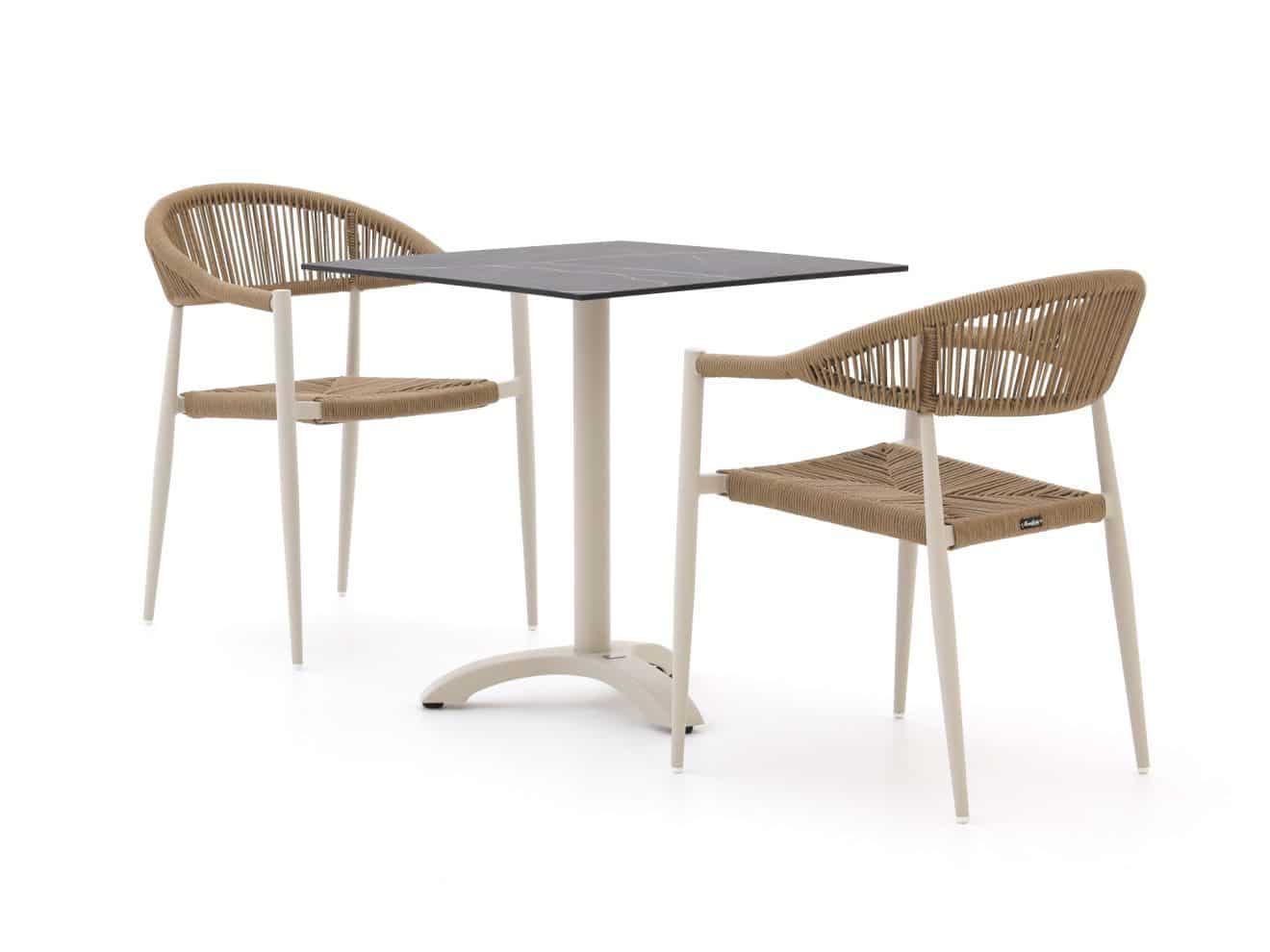 manifesto belpasso/lisio 70cm dining tuinset 3 delig stapelbaar laagste prijsgarantie!