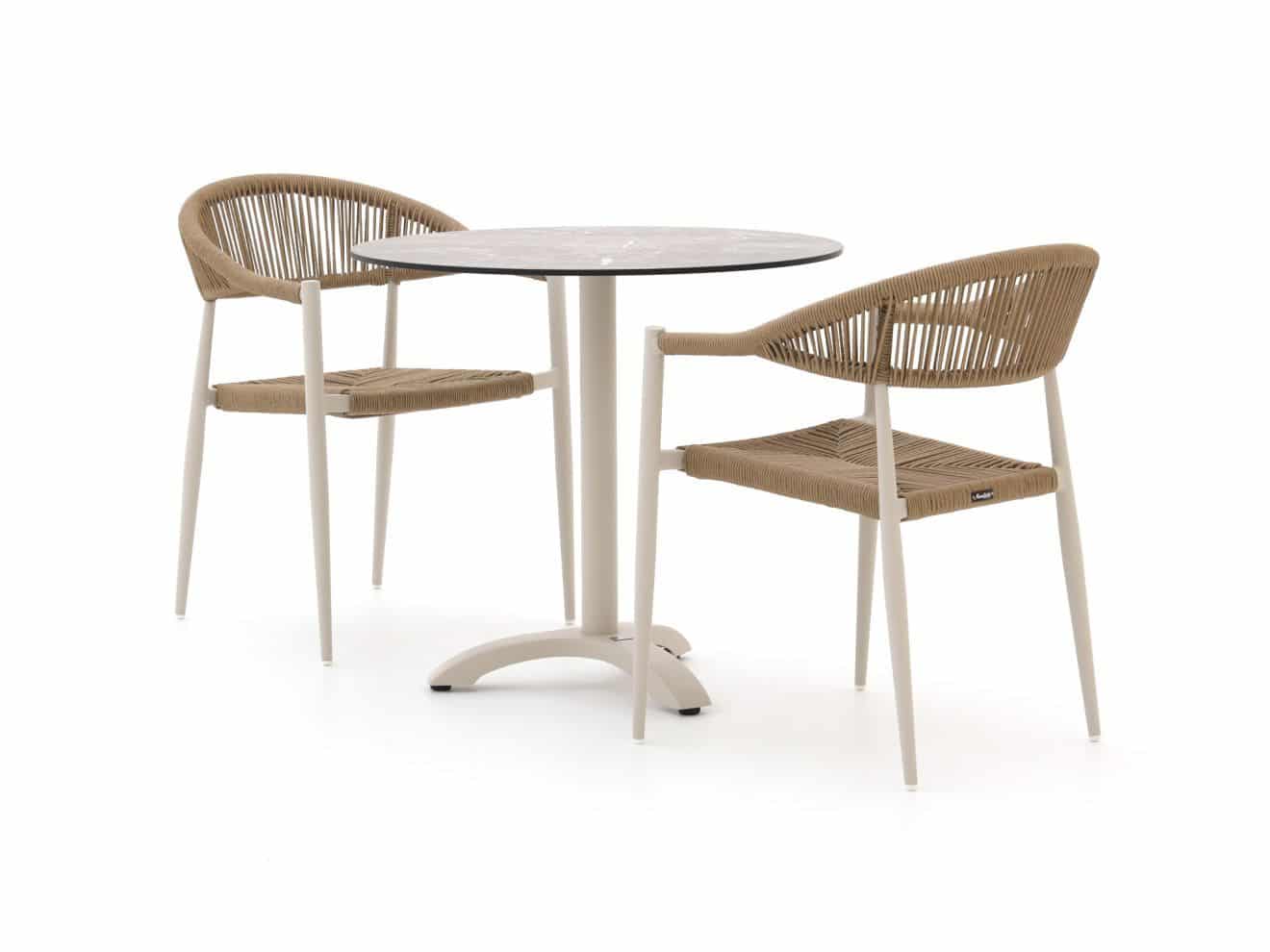 manifesto belpasso/lisio ø80cm dining tuinset 3 delig stapelbaar laagste prijsgarantie!