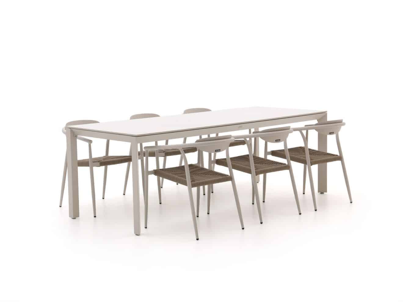 manifesto cavone/sestino 220cm dining tuinset 7 delig stapelbaar laagste prijsgarantie!