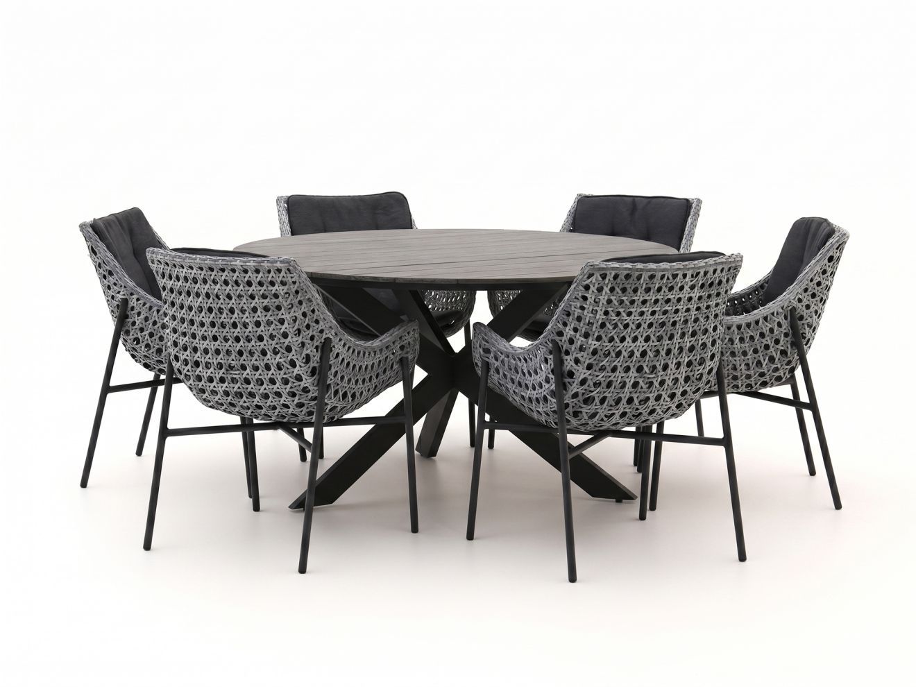 manifesto novara/fidenza ø149cm dining tuinset 7 delig laagste prijsgarantie!