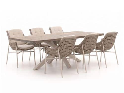 Manifesto Novara/Montorio 220cm dining tuinset 7-delig - Laagste prijsgarantie!