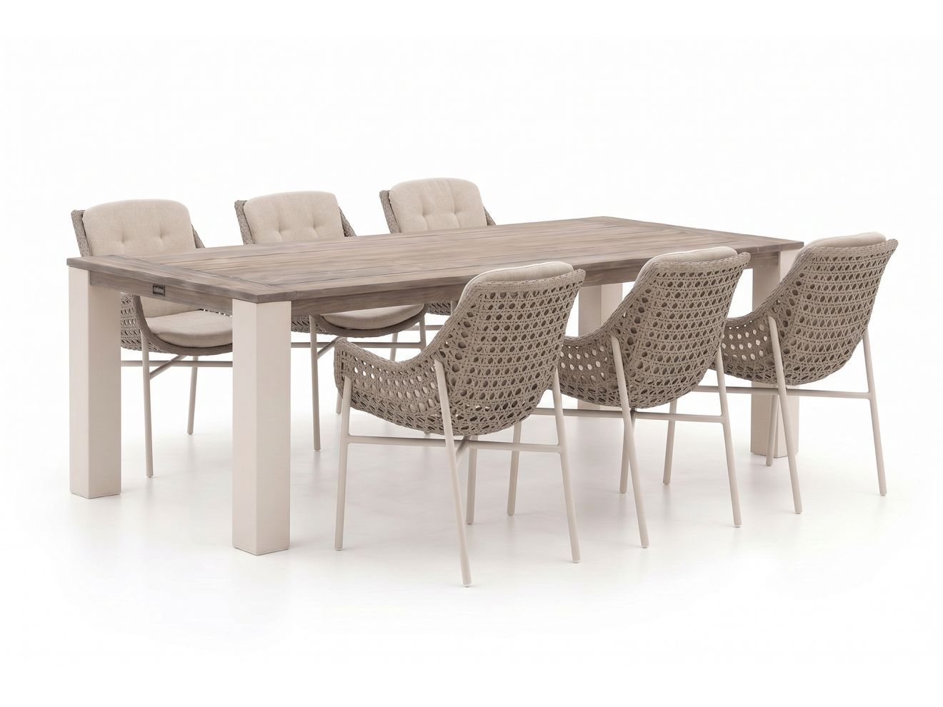 manifesto novara/rough x 240cm dining tuinset 7 delig laagste prijsgarantie!