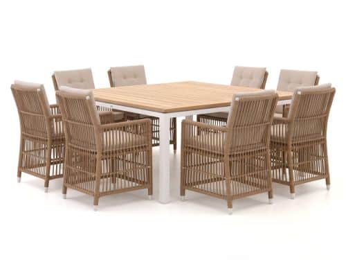 Manifesto Ortello/Linosa 160x160cm dining tuinset 9-delig - Laagste prijsgarantie!