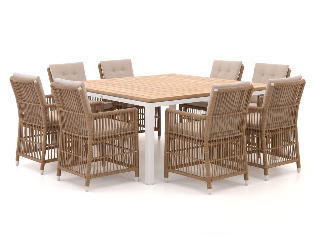 manifesto ortello/linosa 160x160cm dining tuinset 9 delig laagste prijsgarantie!