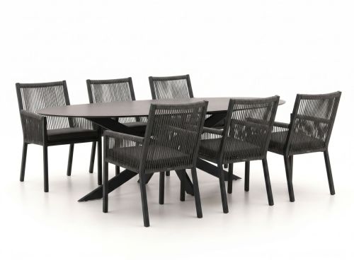 Manifesto Rivola/Furato ellips 200cm dining tuinset 7-delig - Laagste prijsgarantie!