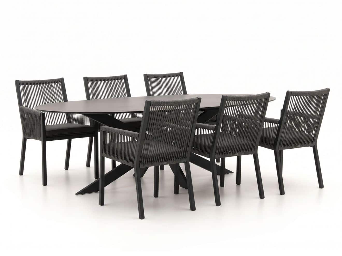 manifesto rivola/furato ellips 200cm dining tuinset 7 delig laagste prijsgarantie!