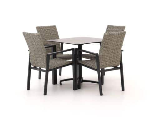 Manifesto Villongo/Canzo 80cm dining tuinset 5-delig stapelbaar inklapbaar - Laagste prijsgarantie!