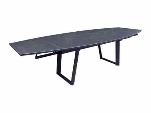Manta uitschuifbare tuintafel 180-230-280 x 110 keramiek blad antraciet