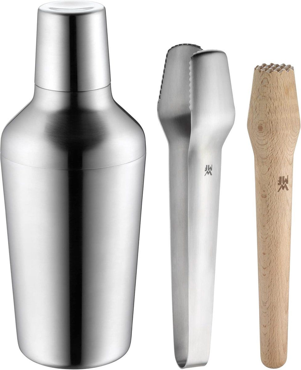 matroschka cocktailset, 5 delig, barset met roestvrij staal, cocktailshaker
