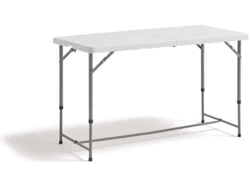 Multifunctionele klaptafel opvouwbaar 122 x 60 x 58/74 cm wit