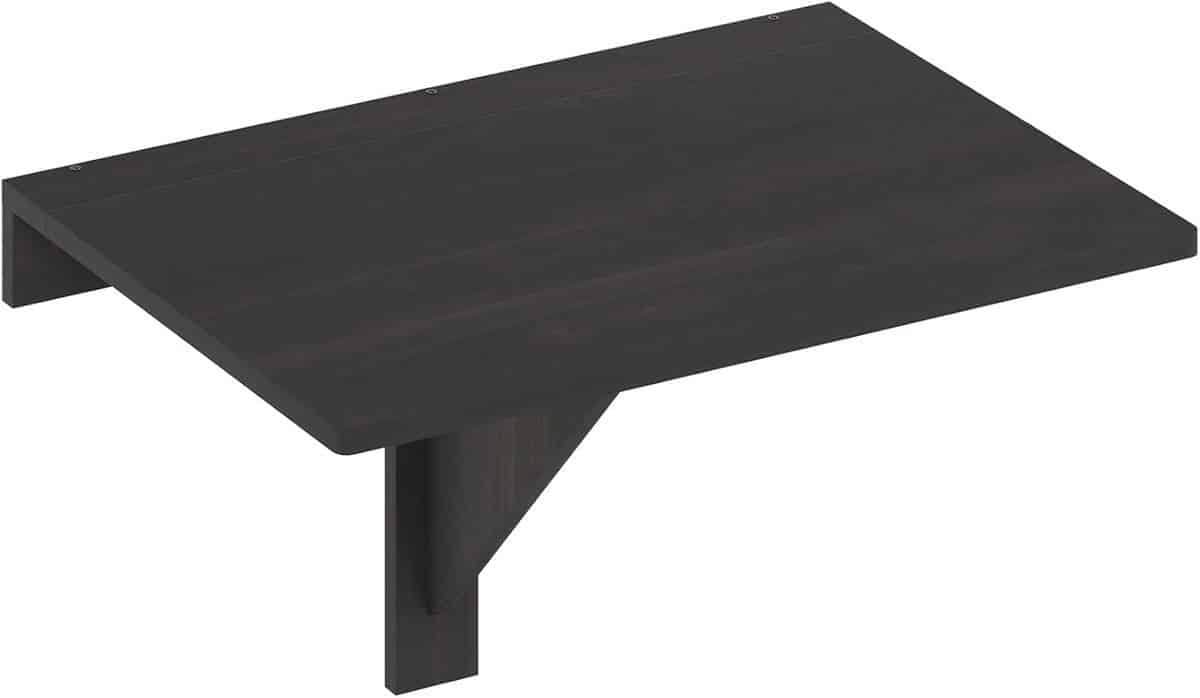 multifunctionele wandmontage klaptafel van hout espresso