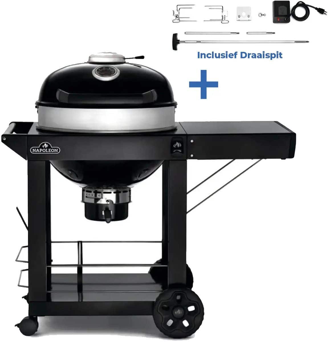 napoleon pro cart22 kettle houtskool bbq Ø57cm