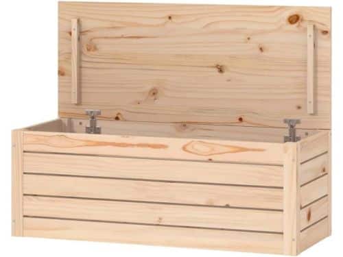 Opbergbox Grenenhout - Tuinkist Gereedschapskist - Huis Ordenen - Massief