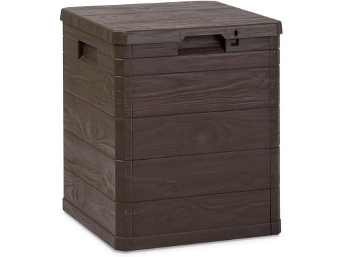 Opbergbox Houtlook Bruin 90 Liter - Kunststof Buiten en Binnen