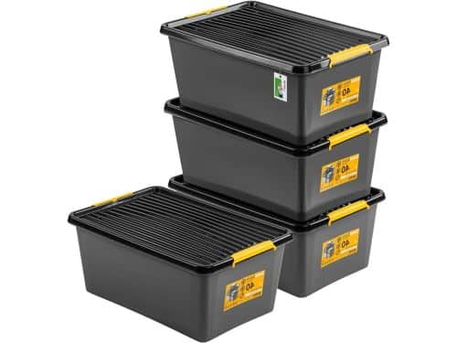 Opbergbox met wielen - Opbergbak Stapelbox - Veilige opslag