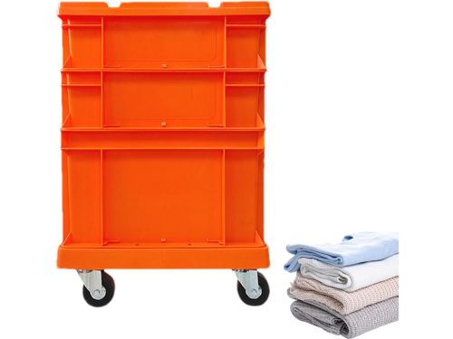 Opbergbox met Wielen - Opslagbakken Stapelbaar - Ruimte Organiseren