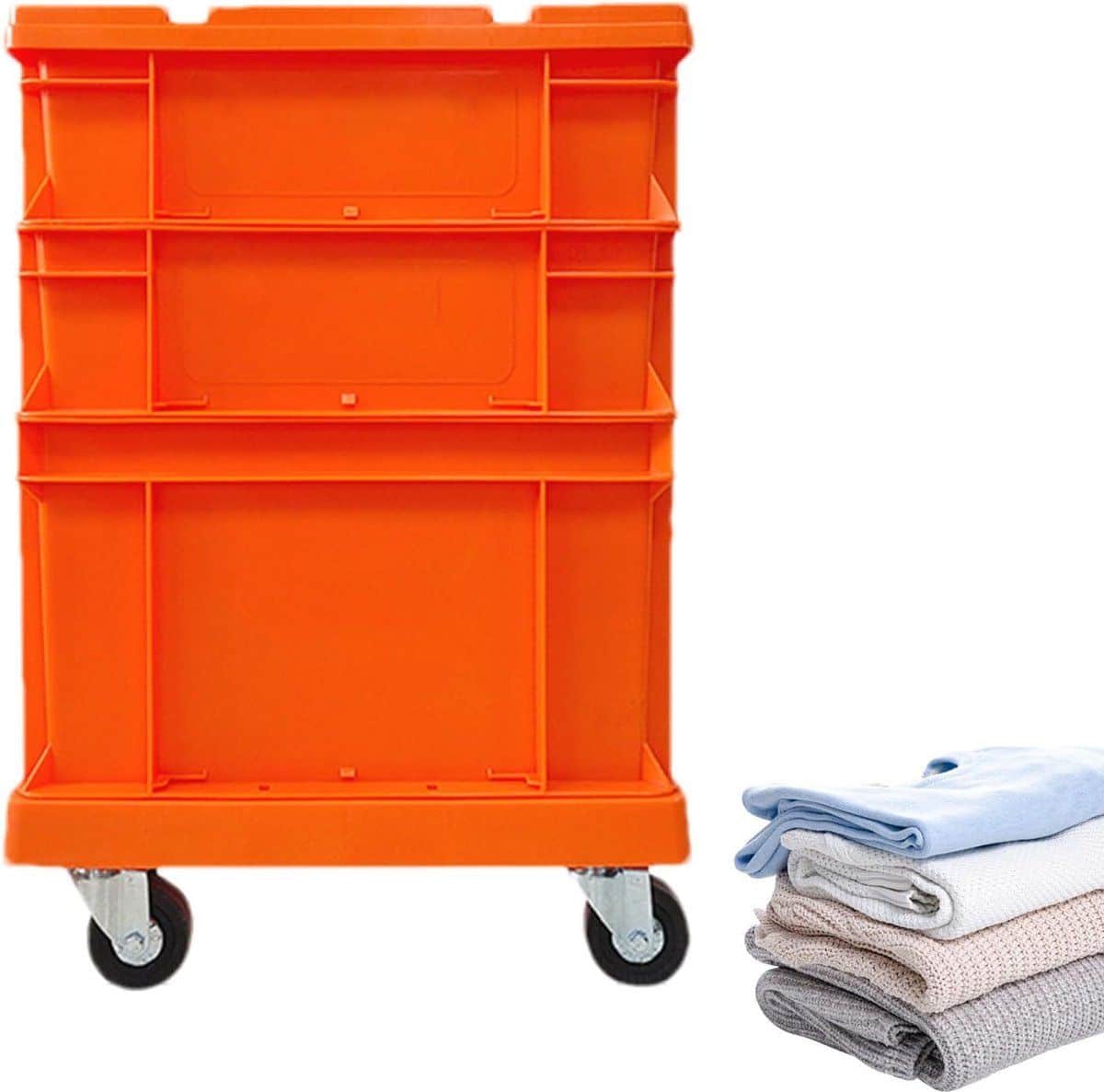 opbergbox met wielen opslagbakken stapelbaar ruimte organiseren