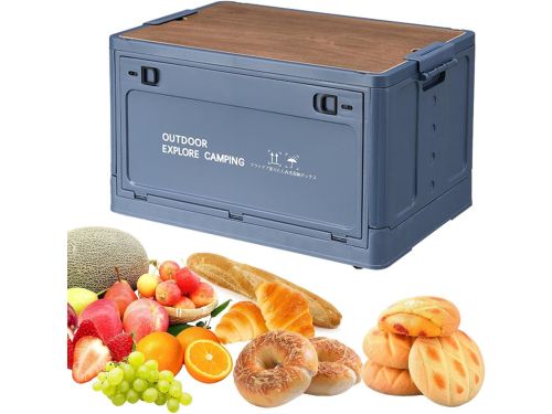 Opbergbox - Opbergdoos - Kamperen organiseren - Houten deksel