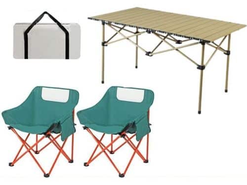 Opklapbare Tafel en Stoelen - Picknickset Camping - Buiten Zitten