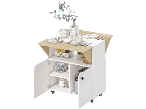 Opklapbare Tafel - Spaanplaat Tafel met Stalen Frame - 70