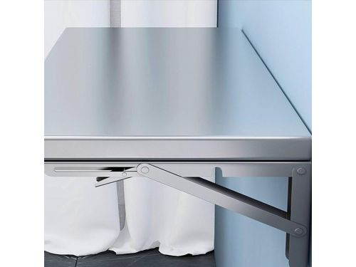 Opklapbare Wandtafel - Klaptafel Aanwezig - Ruimte Besparen - Roestvrij