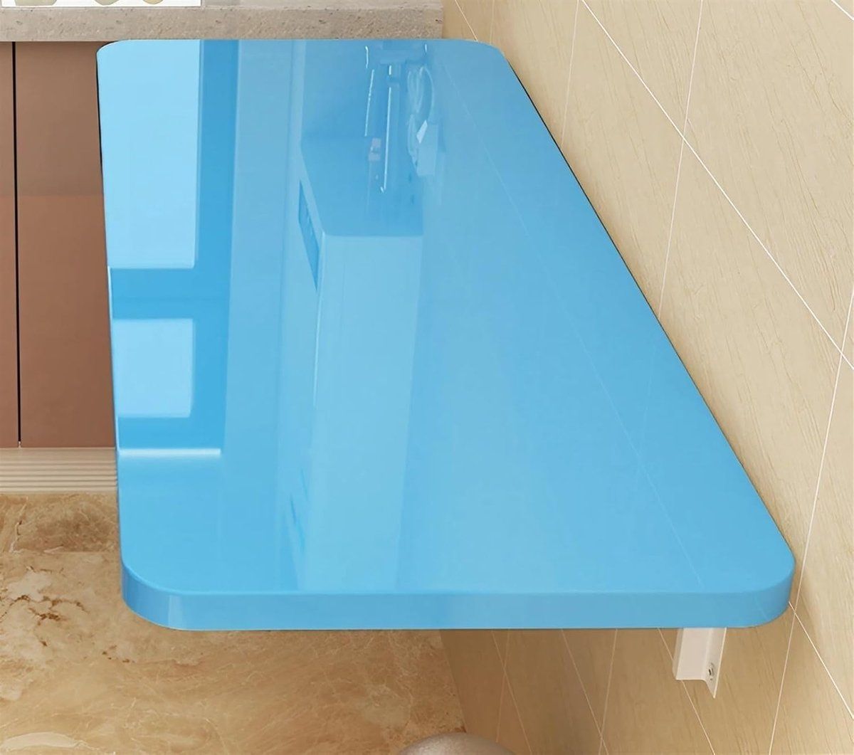 opvouwbaar wandbureau klaptafel eettafel ruimte besparen waterbestendig