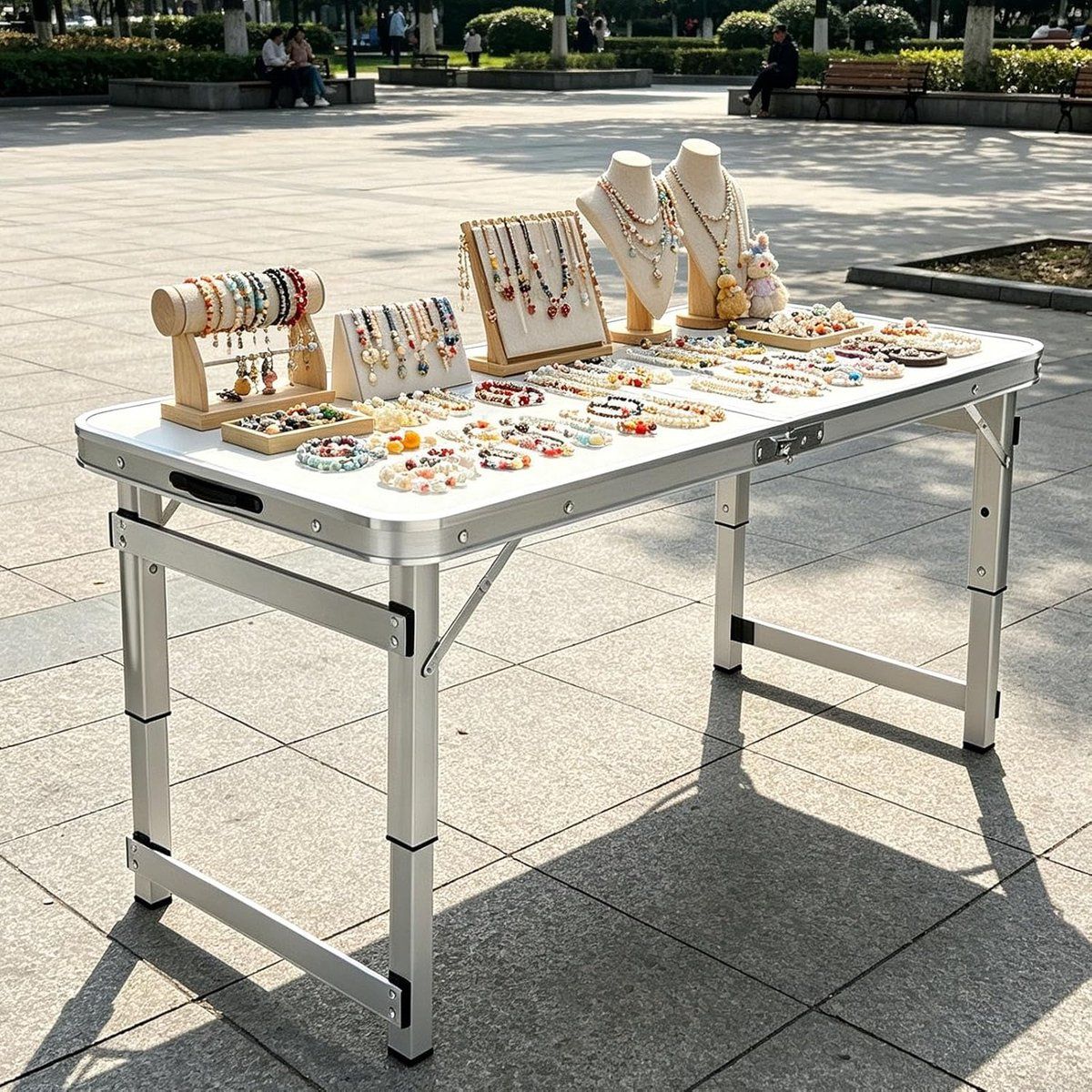 opvouwbare aluminium tafel klaptafel werktafel buiten koken