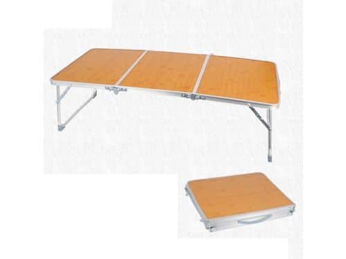 Opvouwbare Bamboe Tafel - Klaptafel Handvat - Outdoor Reizen