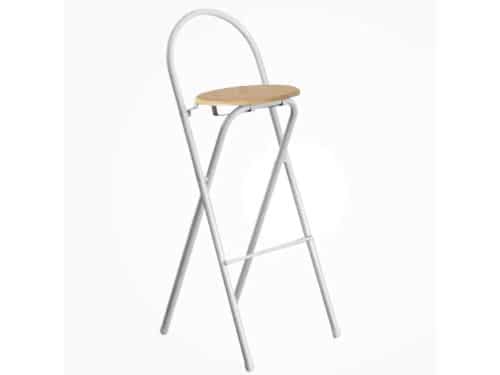 Opvouwbare barkruk - Barstoel met rugleuning - Terras en tuin