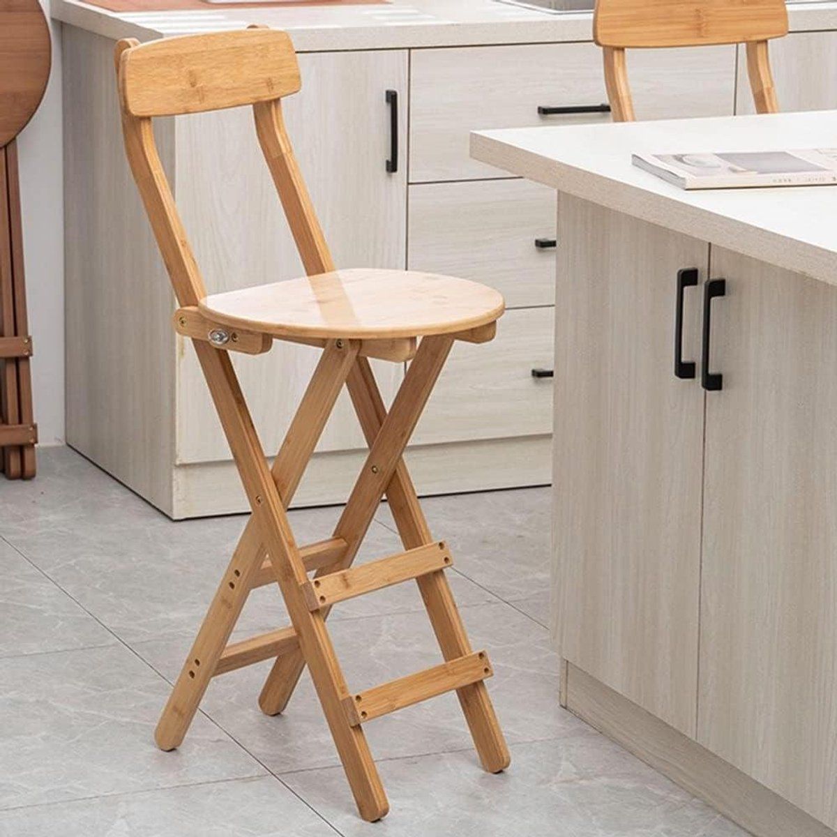 opvouwbare barkruk keuken stoel ruimte besparen ergonomisch