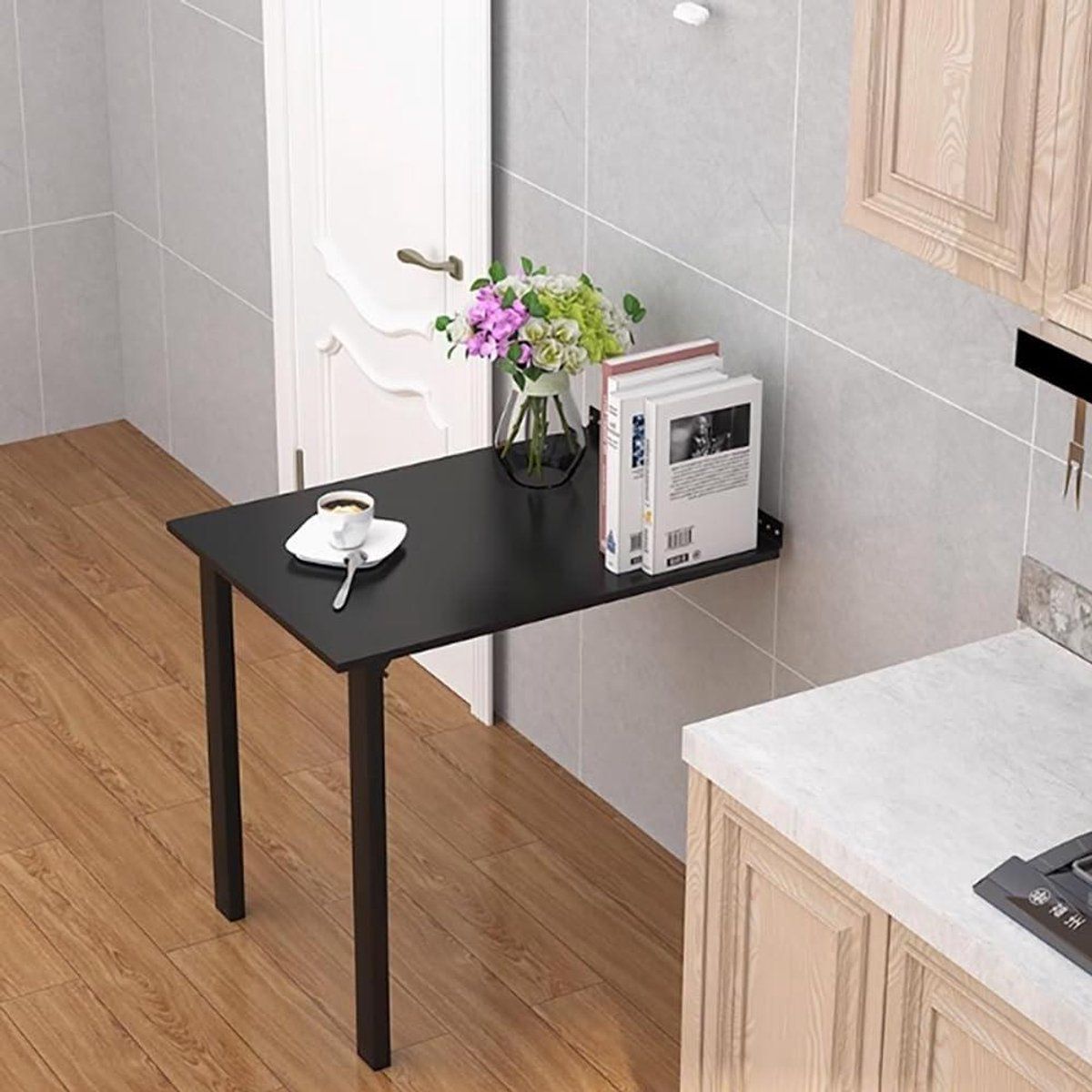 opvouwbare eettafel klaptafel wandbureau ruimte besparen wandmontage