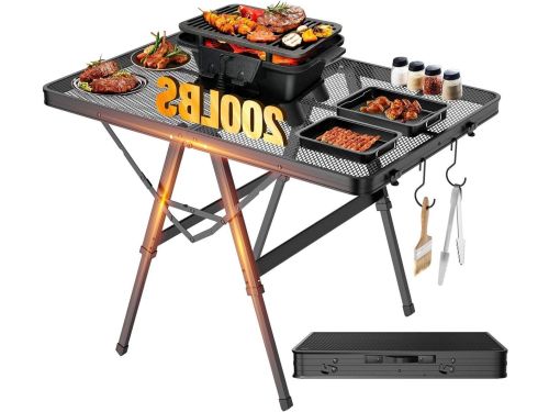 Opvouwbare Grilltafel - Klaptafel Outdoor - Kamperen Picknick - In