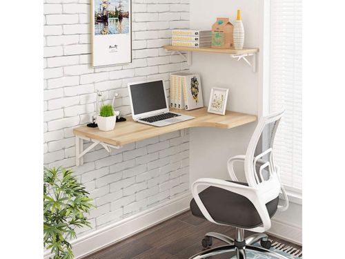 Opvouwbare Hoek Tafel - Wandbureau Klaptafel - Ruimte Besparen