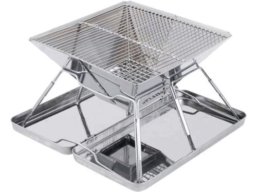 Opvouwbare Houtskoolgrill - Camping BBQ - Buiten Koken - Roestvrij