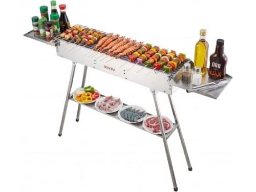 Opvouwbare Houtskoolgrill - Draagbare BBQ - Buiten Koken - Hefbare