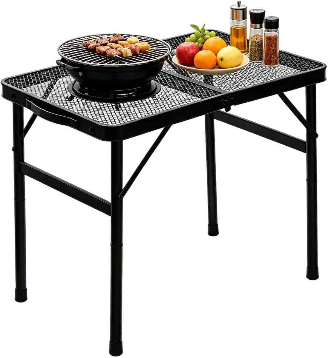 opvouwbare kampeertafel klaptafel buiten compact kamperen verstelbare
