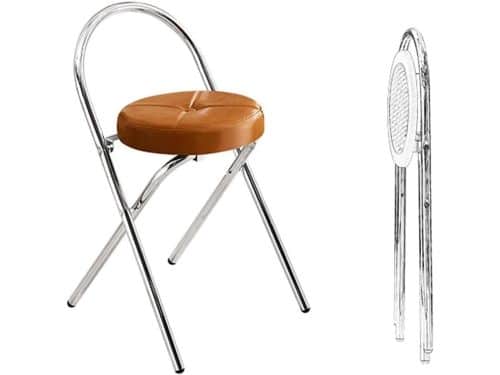 Opvouwbare Kruk - Ronde Barkruk - Ruimte Besparen - Comfortabele