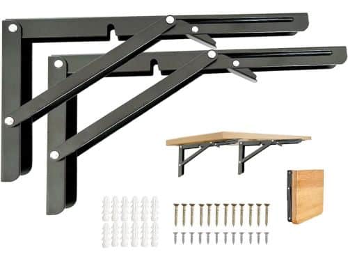 Opvouwbare Plankbeugels - Klaptafel Beugels - Ruimte Besparen - Vergrendelt