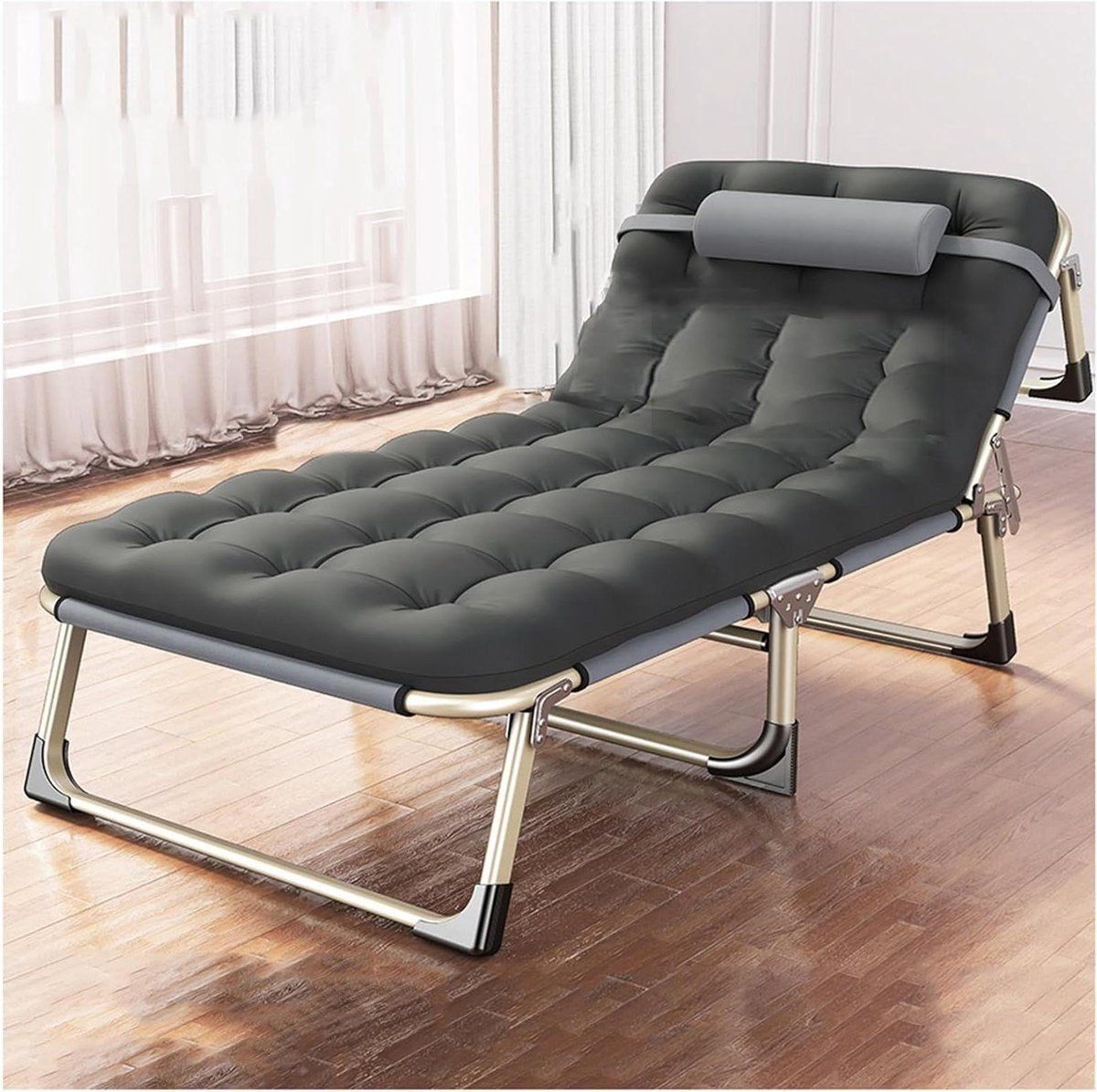 opvouwbare relaxfauteuil kampeerstoel ligbed buiten ontspannen 5 traps