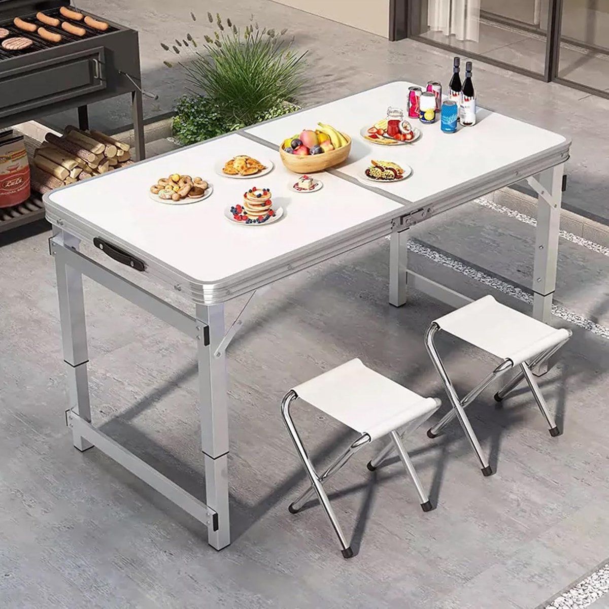 opvouwbare tafel klaptafel krukken buitenactiviteiten organiseren 3