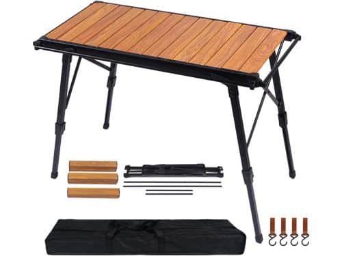 Opvouwbare tafel - Klaptafel reistafel - Outdoor picknicken - Verstelbare