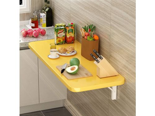 Opvouwbare Tafel - Wandbureau Klaptafel - Ruimtebesparend Werken - Massief