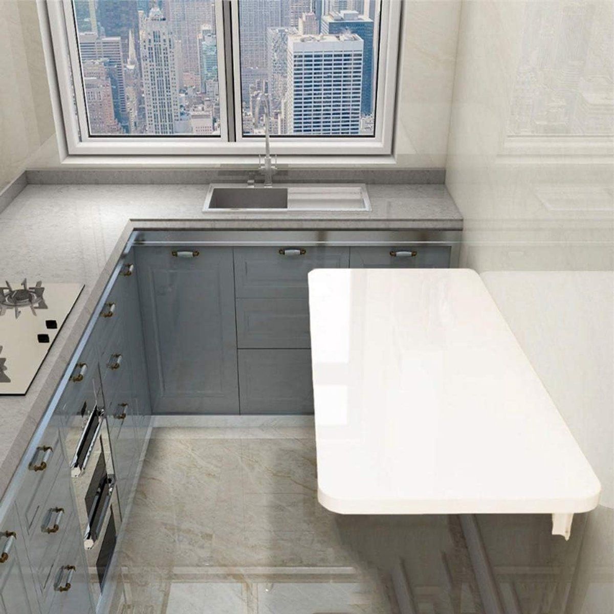 opvouwbare tafel wandtafel klaptafel ruimte besparen flexibel