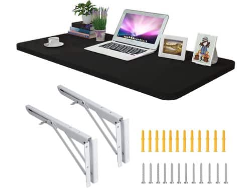 Opvouwbare Wandtafel - Klaptafel Hout - Ruimte Besparen - Afgeronde
