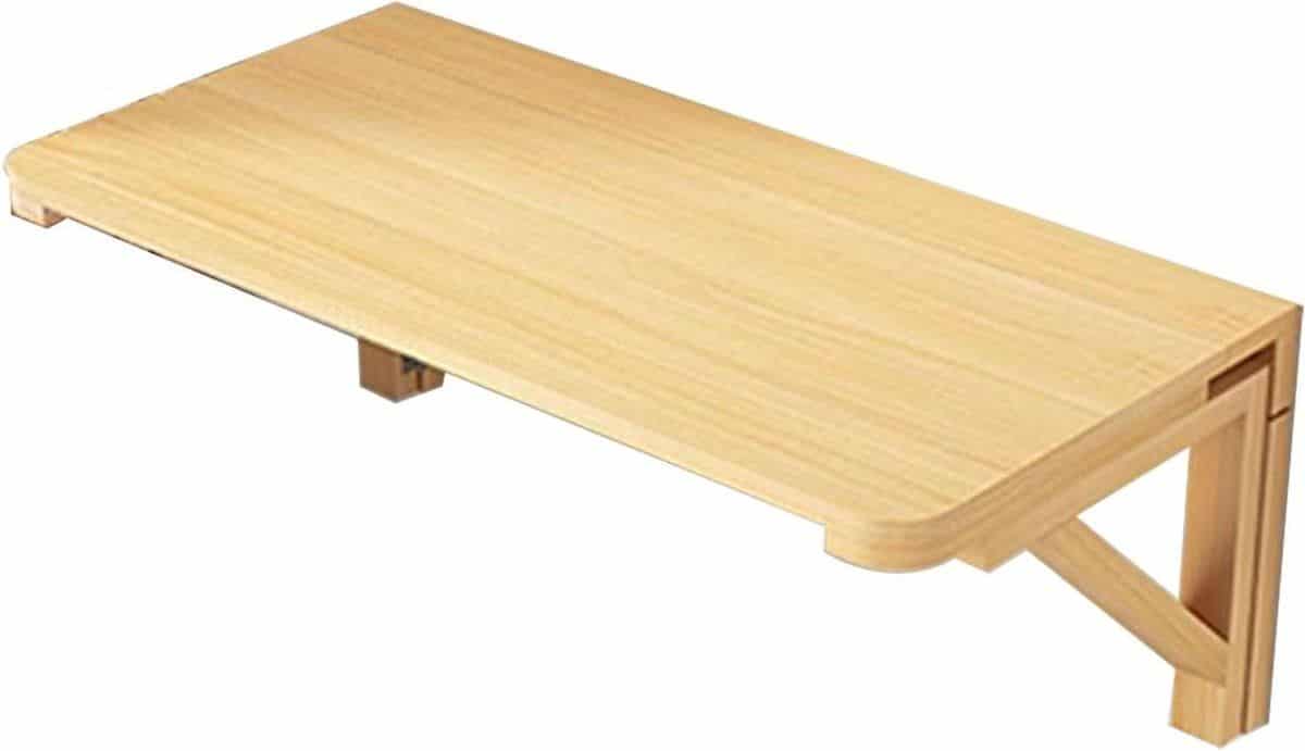 opvouwbare wandtafel klaptafel keuken ruimte besparen massief