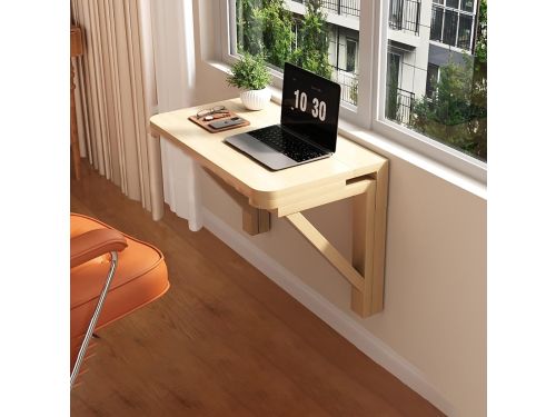 Opvouwbare Wandtafel - Klaptafel Werkbank - Ruimte Besparen - Hout